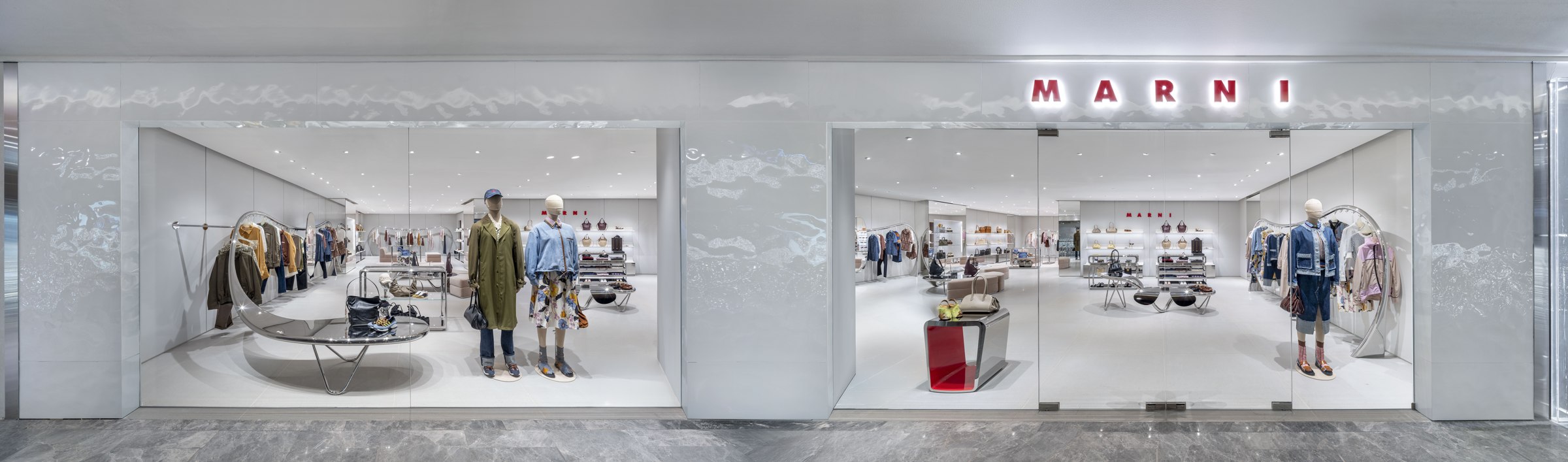 Bright contemporary retail interior